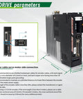 Beefy ZBX80 Plus Servo Linear Actuator CNC Stage side view showing encoder cable servo motor connection guide.
