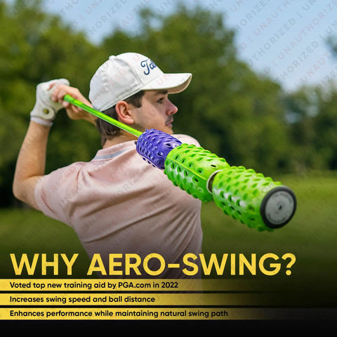 Golfer with Adjustable Golf Swing Trainer Kit With Speed Stick For Warm Ups And Drills Boost Swing Speed And Accuracy Add Yardage