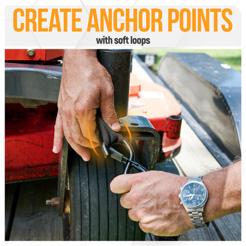 Using Beefed Up Heavy Duty Ratchet Tie Down Straps Set, 4 Pack 10 Ft By 1.5 In With 5208 Lb Break Strength for secure anchoring