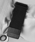 Close-up of strap on Army Leather Heli Ski 3 Finger Women's Leather Snow Glove For Skiing Snowboarding And Mountaineering
