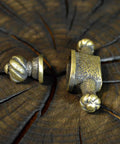 Finger Guard Knife Making Kit With Bolster And Pommel For Custom Blades Hand Cast Bronze Set Detailed View