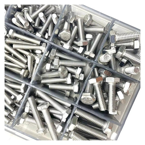 All In One 496 Piece Stainless Steel Hex Head Bolt And Nut Kit For Home Shop And Auto Use Built Tough Heavy Duty Fasteners