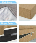 Custom Bench Cushion For Indoor And Outdoor Furniture, Built To Fit Any Shape Or Size, High Density Foam With Piping And Non Slip Bottom detail