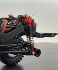 Close-up of 53mm Oil Shock Absorber Beefed Up Upgrade for Redcat Ascent One Eighteenth Scale and TRX4M RC Crawlers in action