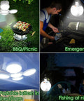 Solar Camping Lantern With Remote And USB Tent Light For Emergencies On The Go in various outdoor and emergency settings.