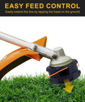 Trimmer Head Replaces Speed Feed 400 For Shindaiwa String Trimmers T230 T231 installed on grass with easy feed control