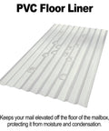 PVC floor liner for Locking Residential Mailbox With Large Capacity, Heavy Duty 14 Gauge And 16 Gauge Steel, USPS Approved Security