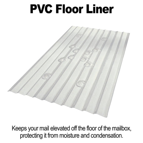 PVC floor liner for Locking Residential Mailbox With Large Capacity, Heavy Duty 14 Gauge And 16 Gauge Steel, USPS Approved Security