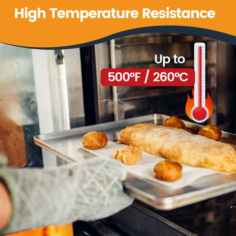 Six Pack Full Size Aluminum Baking Sheets Set, NSF Certified, nonstick, oven safe up to 500 degrees in use for baking bread