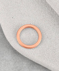 Single copper washer from 10-Piece Copper Oil Drain Washer Set 12x15.5x1.5mm for Leak-Free Seals N0138128 N0138122
