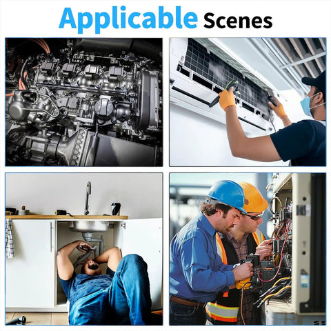 Endoscope Camera With Light 1920P HD Three Lens Borescope for hard to reach spots applicable in various inspection scenes