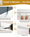 Installation guide for 30 Inch Aluminum Z Clip Hanger Set, Heavy Duty Mirror Mounting Hardware For Mirrors, Cabinets, Frames, 2 Pairs
