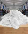 Premium White Terry Cloth Rags 25 Lb Bag Two Pack Beast Absorbent Cleaning Rags For Garage, Industrial Use, Housekeeping, And Multipurpose Spill Cleanup