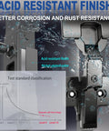 Inset Soft Close Cabinet Hinges for Frameless Kitchens with acid-resistant nickel-plated finish and corrosion resistance.