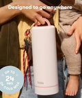 Definitely A Game Changer For Pumping Moms Reusable Breast Milk Cooler Ice Packs in hand, designed for travel, holds cold milk up to 24 hours.