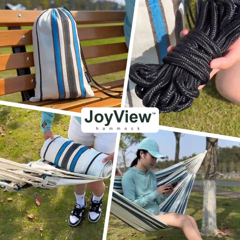 Brazilian Double Hammock With Extra Large 86 By 59 Inches Super Comfy Cotton Polyester Canvas for porch with accessories.