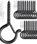 Heavy Duty Outdoor Screw In Hooks For Hanging Plants And String Lights No Fuss 2.2 Inch Eye Hook Cup Hooks For Patio Ceiling Wall