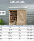4 Ft Box Rail Exterior Barn Door Hardware Kit Heavy Duty Silver Sliding Track System For Wall Mounted Doors Not Included