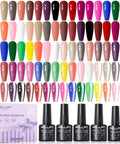 Dope 24 Piece Gel Nail Polish Set With 20 Colors Plus Base Coat And Cateye Top Coat UV Cured Soak Off Nail Kit 3 Free HEMA TMPTA TPO
