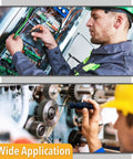 Technicians using the 113 Piece Bolts Nuts And Washers Assortment Kit Galvanized Iron Hardware Set for wide home repair applications