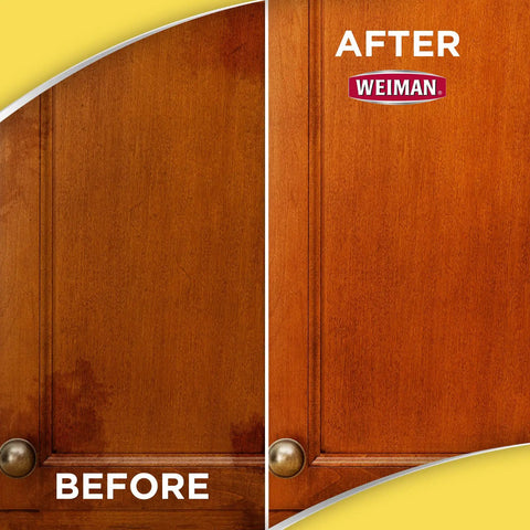 Clean Sweep Wood Polish And Cleaning Wipes For Furniture And Cabinets Lifts Off everyday grit, cleaning results on wooden cabinet doors.