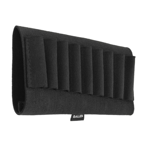 Buttstock Ammo Holder For Rifles Nine Shell Cartridges Pouch With Quick Access Durable Black Shooting Gear