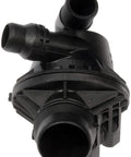 Heavy Duty Engine Coolant Thermostat Housing Assembly Direct Fit Replacement For Daily Drivers, black plastic unit with tube connectors.