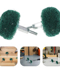 Mushroom Shaped Nylon Polishing Wheels With Handle For Drill, Green 50x6mm Buffing Pads, tools in workshop setting
