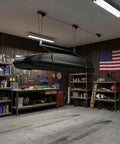 Heavy Duty Garage Ceiling Pulley System For Cargo Boxes And Large Storage Bins Overhead Hoist With 200 Lb Capacity Fits 10 To 14 Foot Ceilings
