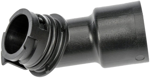 Direct Replacement Engine Oil Filler Tube For Ford And Lincoln Models, durable and easy install, black plastic design, side view