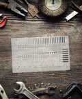 High Precision Crack Width Ruler For Defect Inspection Transparent Scratch Ruler And Size Estimation Chart Plastic Measuring Tool