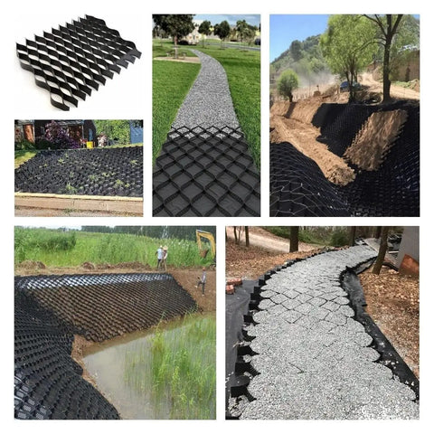 Gravel Grid Paver 5cm Stabilizer for Driveways Patios and Gardens installed on slopes and flat paths for support