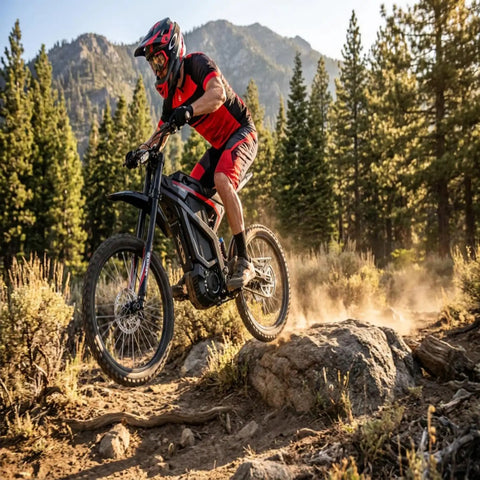 Adult Off Road Electric Dirt Bike Featuring A Badass 16800W Peak Motor And Massive 72V 50Ah Battery for rugged terrain riding.