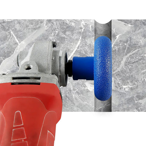 Pro Grade Diamond Trimming Wheel Set For Marble And Quartz Grooving On Angle Grinder Dual Cylindrical Grinding Wheels 74mm Tall