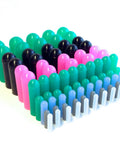 Pro Grade High Temp Masking Cap And Plug Set For Powder Coating And Painting Silicone Rubber 160 Piece Assortment of various colors