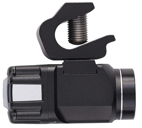 Side view of Vantage II 350 Lumen Hands Free Helmet Light With Rear Safety LED Black For Fire, Industrial And Jobsite Use, Hella Bright Close Range Illumination, Secure Helmet Mount