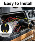 Marine Ignition Switch With 2 Keys 12V 10A 3 Position Waterproof Universal Keyed Switch installation process