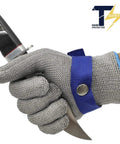 Level 9 ANSI A9 Beefy Cut Resistant Gloves With Stainless Steel Mesh And Metal Wire Construction For Meat Processing And Food Prep Heavy Duty Rustproof Hand Protection Medium Size