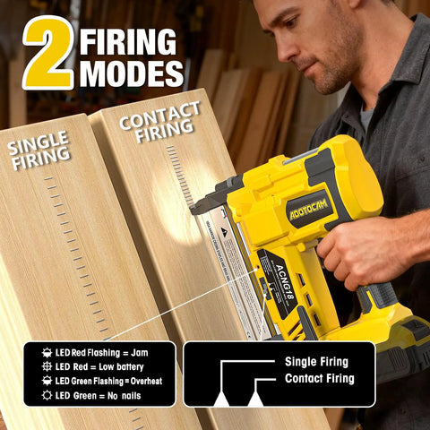 Pro Grade Cordless Brad Nailer Plays Nice With Dewalt 20V Packs No Battery Inside 2 In 1 18 Gauge Nailer And Stapler Includes 1000 Fasteners Built Tough For Home Fix Ups