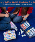 Large 270 Piece First Aid Kit For Kids And Family All In One Car Home Dorm And Boat Kit With Latex Free Bandages