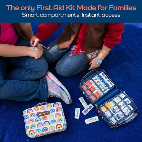 Large 270 Piece First Aid Kit For Kids And Family All In One Car Home Dorm And Boat Kit With Latex Free Bandages