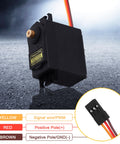 6-Pack High Speed Digital Metal Gear RC Servo, 55g Weight, 180-Degree Sweep, Waterproof, wire connection diagram