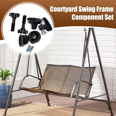 Replacement Swing Canopy Frame For Porch Swings And Hammocks, Rustproof ABS Reinforcement Kit, Patio Shade Bracket Parts, Backyard Maintenance Tool, Easy Assembly, Durable Garden Repair For Outdoor Decks
