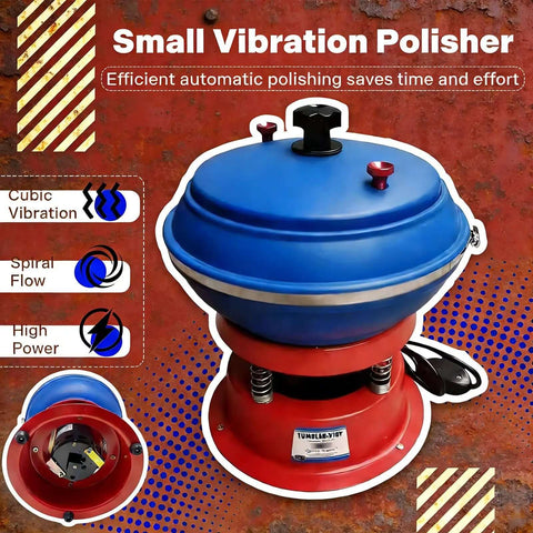 Three Point Five Liter Vibratory Rock Tumbler For Jewelry Polishing Electric Shaker Bowl Pro Grade Industrial Polisher