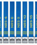 Beefy 1.5 Inch Tie Down Straps, 20 Feet Pair In Bright Blue, 2000 Lb MBS, UV Protected Webbing That Won't Stretch When Wet