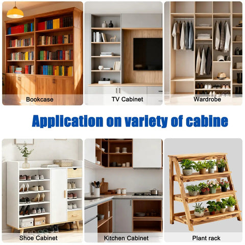 Top Shelf Nickel Plated Shelf Pins Kit Includes Sixty Four Workhorse Pegs In Four Sleek Profiles Made For Cabinet Closet Kitchen Shelving And Furniture Projects Featuring No Sweat Setup And Straightforward Everyday Grip showcased in various cabinet applications.