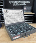 Beefy Metric Hex Flange Bolts And Nuts Kit Class 10.9 JIS Zinc M6 M8 M10 M12 Sizes Coarse And Fine Thread 375 Piece Assortment
