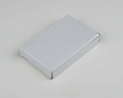Closed white box packaging for Center Punch 5 Piece Set for Metalworking, Pro Grade Chrome Alloy Steel With Hardened Ends, Black Nitrate Finish