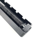 Close-up of black bristles on 12 Inch Vacuum Brush Head Attachment With 360 Degree Swivel For Upright And Canister Vacuums