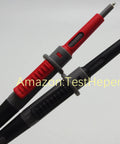 Insulated Silicone Adjustable Length Test Lead Set With Push And Pull Probes For Multimeter DMM 1000V 10A One Hand Use Friendly CAT II 1000V CAT III 1000V CAT IV 600V 1000mm Lead, red and black